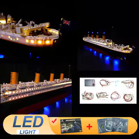 LED Light Kit For LEGO 10294 Titanic compatible 99023 Lamp Ideas DIY Gift (Not Include Building Bloc