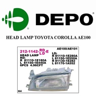 HEAD LAMP - TOYOTA COROLLA AE 100 1992,1993,1994 DEPO
