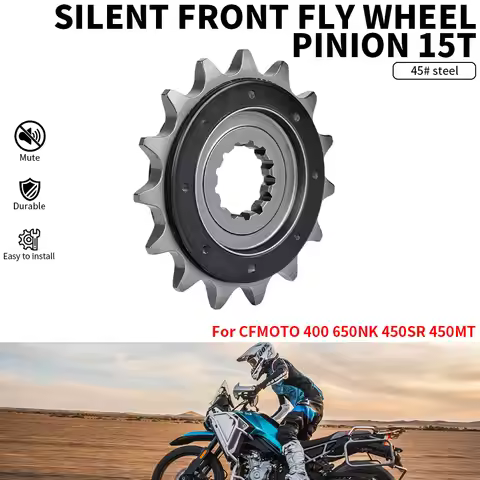 Motorcycles Front Sprocket Chain Wheel Front Fly Wheel Pinion 15T For CFMOTO 450MT Small Silent Dura