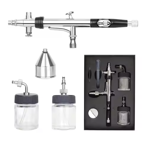 Dual Action Airbrush Pen Rotatable Air Brush Head Gravity And Both Side Available Match Most Types S