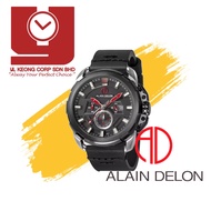 ALAIN DELON CLASISC LEATHER STRAP MEN WATCH *AD415-1732C