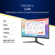 PRISM+ C240 | 24" 144Hz 1ms 1500R Curved Productivity Monitor [1920 x 1080]