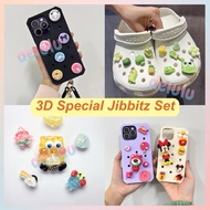 5 pcs Random Jibbitz Kasut Jibbitz Glow In the Dark Jibbitz Cartoon 3D Special Jibbitz Set Jibbitz O