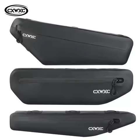 CXWXC Waterproof Cycling Tube Bags 1.8L/3L/4L MTB Road Bike Triangle Bag Cycling Frame Front Bags Re