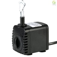 ☀[HOM]600L/H 8W Submersible Water Pump for Aquarium Tabletop Fountains Pond Water Gardens and Hydroponic Systems with 2 Nozzles AC110V