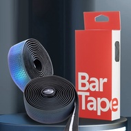 Road Bike Handlebar Tape Anti-slip Reflective Shock Handle Bar Tape with Plugs