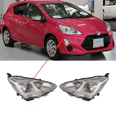 A Pair Car Headlights 8115052K40 8111052K40 For Toyota Aqua NHP10 2015 2016 2017