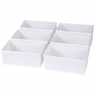 6 Packs Foldable Cloth Storage Box Closet Dresser Drawer Organizer Fabric Baskets Bins Containers Di