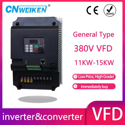 Three Phase 380V ac to 3 phase 380v-415V 0.75KW-15KW 50hz to 60hz ac frequency converter inverter fo