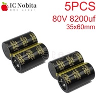 5PCS 80V 8200uf Aluminum Capacitor 80V8200uf Audio Inverter Power Capacitor Low ESR High Frequency 3