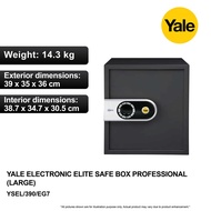 Yale YSEL/390/EG7 Electronic Elite Safe Box Professional (Large)
