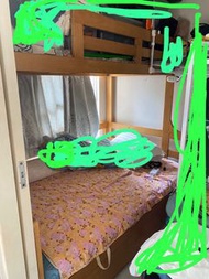實木雙層床