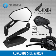 Concorde Side Mirror Fully Adjustable Universal With Adaptor Clear Lens LTO Passed