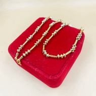 Necklace 2 Kings Silver And Gold Beads Weight 2 Salung