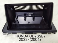 กรอบจอแอนดรอยด์ หน้ากากวิทยุ หน้ากากวิทยุรถยนต์ HONDA ODYSSEY ปี 2022-(2024) สำหรับเปลี่ยนเพิ่ม จอ Android 10" บน คอนโซลกลาง