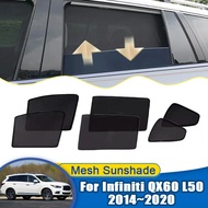 For Infiniti QX60 Car Accessories L50 2014–2020 Mesh Sunshade Window Sun Visor Sunscreen Privacy Cur