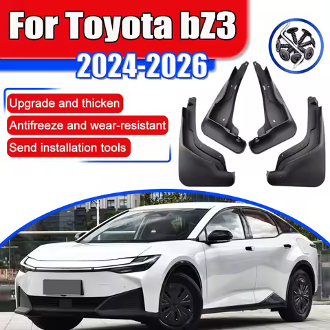 For Toyota bZ3 Auto Accessories EA10 2023 2024 2025 2026 Car Mudguards Front Rear Wheels Fenders Mud
