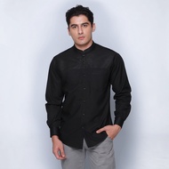 Casella Men's Long Sleeve Koko Shirt | Hassan Horizontal Koko Shirt 9973 Black