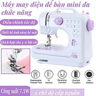 Bộ Máy May Mini Gia Đình Đa Năng Có Vắt Sổ Kèm Đầy Đủ Phụ Kiện | Hàng Chất Lượng Cao, May Được Mọi L