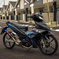 [PROMO] COVERSET YAMAHA Y15ZR EXCITER RC HITAM 2019 V1 & V2 ( MATTE BLACK )