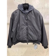 ((Ready Stock) Independent BAL 24fw 3b sports Ski Series ma1 Double Ring Hooded Bomber Jacket Jacket