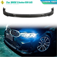 Carbon Fiber Car Front Bumper Lip Spoiler for BMW 3 Series G20 LCI 330i Sedan 4-Door 2022 2023 Front