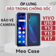 Vivo Y15, Vivo U10, Vivo Y12, Vivo Y17, Shock-Resistant Transparent Flexible TPU Case, camera Bezel Protection Phone Case |Meo Case