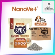 Nanovet® Syok Mineral Sand Natural Cat Litter 4.5KG / Pasir Arang Kucing / Charcoal Sand For Cats