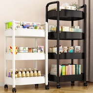 Thickened Trolley Rack Living Room and Kitchen Bedroom Snack Movable Floor Storage Multi-Layer Storage Rack