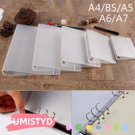 UMISTYDREAMUM9U A4/B5/A5/A6/A7 Notebook Shell Plastic Shell Refillable Vintage Fashion Stationery No