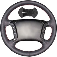 Car Steering Wheel Cover Microfiber Leather Stitch Wheel Wrap Fit for BMW 3 5 Series E36 E46 318i 32