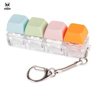 Keyboard Fidget Toy, Fidget Keychain of 4 Colors Keyboard Clicker, Silent Fidget Toy for Library, St