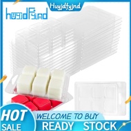 30pcs Wax Melt Container Clamshell Packaging Mold Box 6 Cavity Clear Plastic Cube Tray Wax Melt Clam