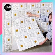 100% SAFE 35*35cm Ceiling Wallpaper 3D Foam Wall Sticker Wallpaper Design