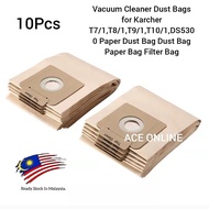 x 10 Pcs Vacuum Cleaner Dust Bags Replacement for Karche T7/1T8/1T9/1T10/1DS5300 Paper Dust Bag Dust