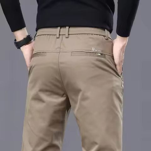 Fall Men's Slacks Stretch Slacks Straight Slacks Trendy Pants for Men Slacks Fashion Goes with Every
