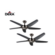 DEKA-Kronos F5-P (Twin Pack) 5 Blades 56" Ceiling Fan (Black)