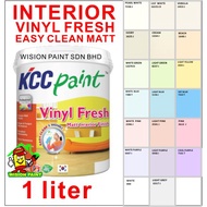 1L ( 1 LITER ) KCC PAINT VINYL FRESH MATT INTERIOR FINISH EASY CLEAN & WASHABLE