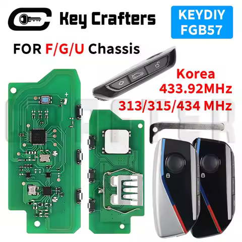 Key Crafters KEYDIY FGB57/ZB Series Universal Remote Smart Key For BMW F/G/U Chassis CAS4 FEM BDC01 