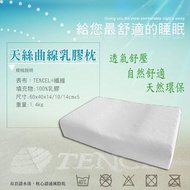 TENCEL 天絲 枕頭 蜂巢 曲線 天然 乳膠枕 柔軟 舒適 支撐 九成新