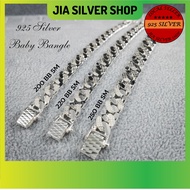 Ready Stock | 925 纯银 小孩手链 | Original 925 Silver Bracelet Bangle SM Baby/Kids | Gelang Tangan Budak Lelaki Perak 925