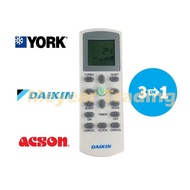 Daikin /York /Acson Universal Aircon Air cond Remote Control Air Conditioning