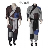 Ancient Hanfu Civilian People Beggar Costume Performance Costume Grandpa Poor Farmer Performance Cos
