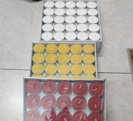 Nến Tealight Cháy 2h Hoa Mai Bông Mai Hộp 100 Viên Nến Không Khói Sáp Paraffin 2 tiếng