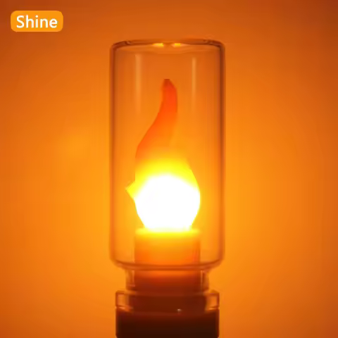 USB LED Cob Flashing Candle Light DC5V 2200K LED Edison Flame Filament LED Birthday Party Decoration