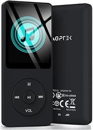 AGPTEK A02 8GB & 70 Hours Playback MP3 Lossless Sound Music Player (Supports up to 128GB),Black