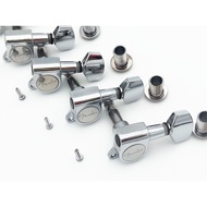 <902>6R บังโคลนสีทองเครื่องจูนกีต้าร์จูนเนอร์ลูกบิดกีต้าร์ไฟฟ้าลูกบิดกีตาร์ Colour เลือกกีตาร์อุปกรณ