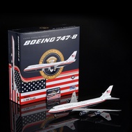 SQ Wings L2280 1: 200 US Air Force One B747-8 30000 Alloy Airplane Model