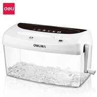 Deli เครื่องย่อยกระดาษ 4 ลิตร เครื่องทำลายเอกสาร เครื่องทำลายกระดาษ แบบมือหมุน ขนาด A4 อุปกรณ์สำนักง