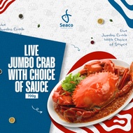 [SEACO] Live Jumbo Crab (700-900GM) With Choice of Sauce